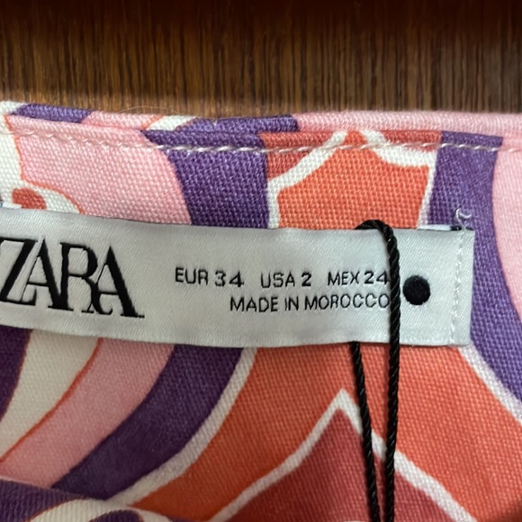 NWT Zara Printed Slim Fit Pants - Picture 9 of 11